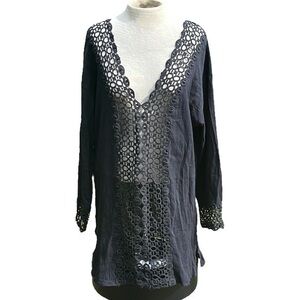 Venus swimsuit cover up color is black